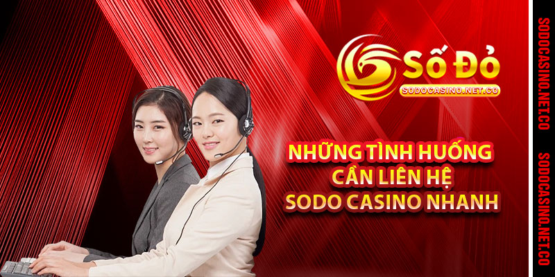 Những Tình Huống Cần Liên Hệ Sodo casino Nhanh 